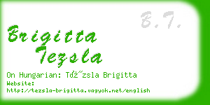 brigitta tezsla business card